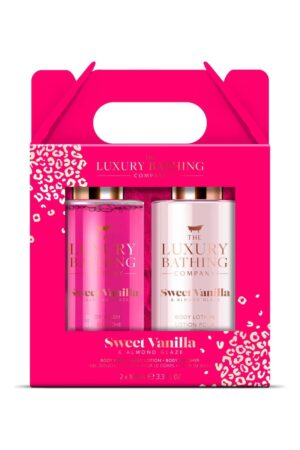 The Luxury Bathing Sweet Vanilla & Almond Glaze, Glamorous Glow Gift Set 2 pcs