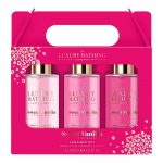The Luxury Bathing Sweet Vanilla & Almond Glaze, Tempting Trio Gift Set 3 pcs