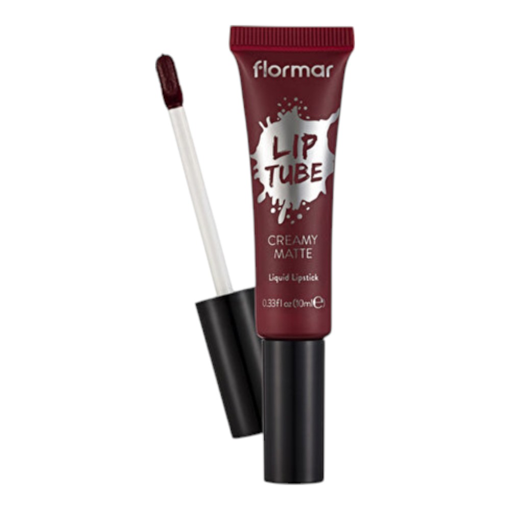 Flormar Creamy Matte Lip Tube - 06 Bold Carmine