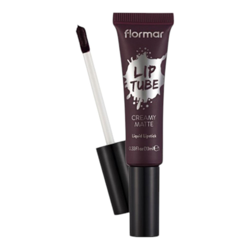 Flormar Creamy Matte Lip Tube - 08 Bold Aubergine