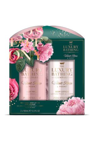 The Luxury Bathing Velvet Rose & Peony, Glamorous Glow Gift Set 2 pcs 100ml