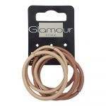 Glamour Ferule-Free Elastics Beige Mix 6pcs