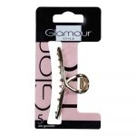 Glamour Hair Claw Gold Metal Ribbon