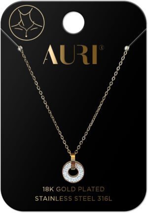 AURI Necklace Zircon Circle