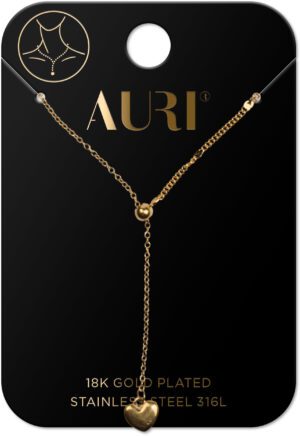 AURI Necklace Circle And Heart