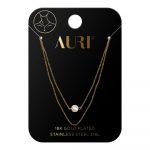 AURI Double Necklace With Pearl