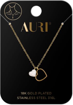 AURI Necklace With 2 Hearts