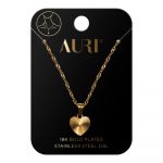 AURI Necklace Ribbed Heart