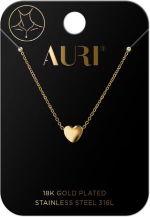 AURI Short Necklace With A Heart