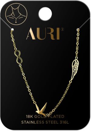 AURI Necklace Wing Swallow Infinity