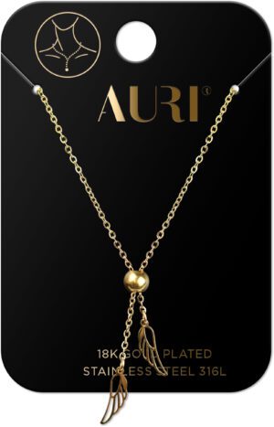 AURI Necklace Ball And Two Wings