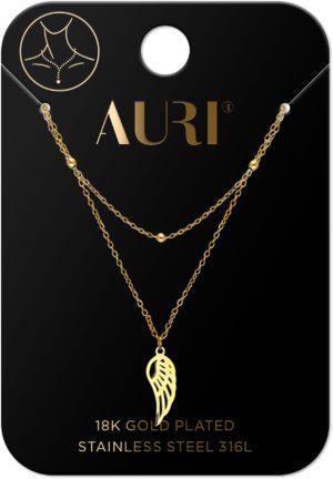 AURI Necklace Double Wing And Ball