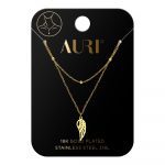AURI Necklace Double Wing And Ball