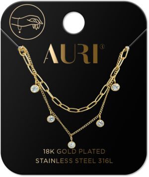 AURI Bracelet Set Clips And Zirconia