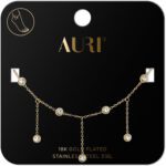 AURI Ankle Bracelet With Zircons In A Setting