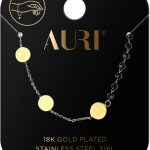 AURI Bracelet With Black Beads And Medallions