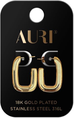 AURI Semi-Open Oval Earrings