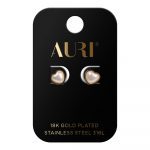 AURI Pearl Heart Stud Earrings
