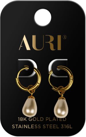 AURI Hanging Pearl Earrings