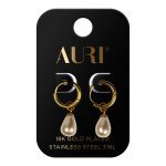 AURI Hanging Pearl Earrings