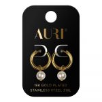 AURI Hoop Earrings With Pearl