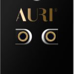 AURI Black Hoop Stud Earrings