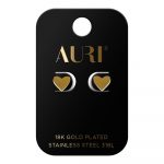 Auri 3D Heart Stud Earrings