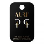 AURI Small Hoop Earrings With Zircons