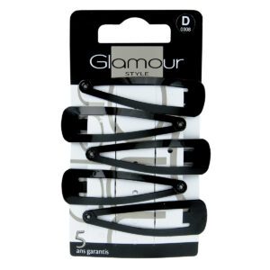 Glamour Snap Clips Big 5pcs