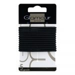 Glamour Elastics Black 12pcs