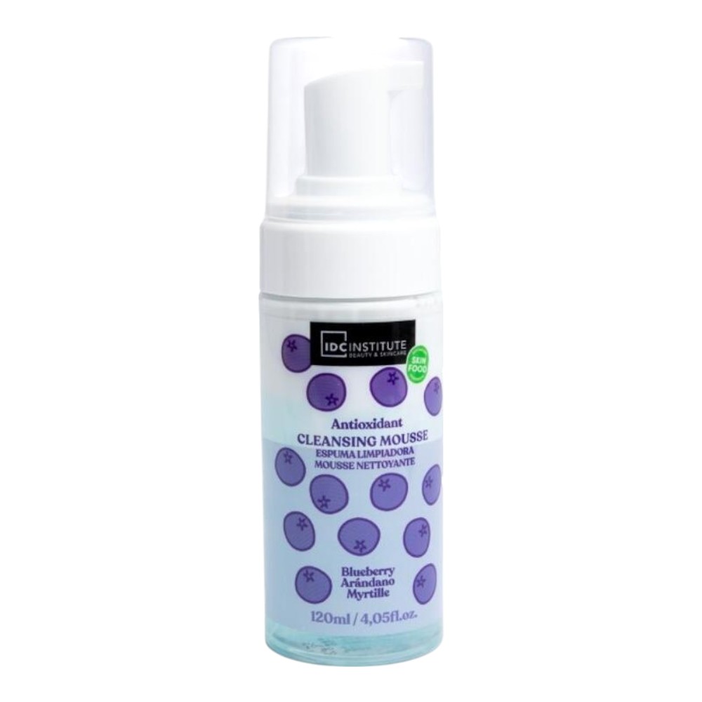 IDC Institute Skin Food Face Cleanser Mousse 120ml - BLUEBERRY