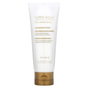 MISSHA Super Aqua Cell Renew Snail Cleansing Foam Multi Languages 100 ml