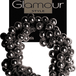 Glamour Hair Elastic with Black Beads