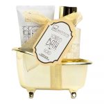 Set mini cadă de baie parfumată IDC Institute Gold, 2 piese