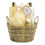 IDC INSTITUTE SCENTED BATH GOLD BASKET GIFT SET