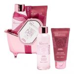 Set mini cadă de baie parfumată IDC Institute Rose